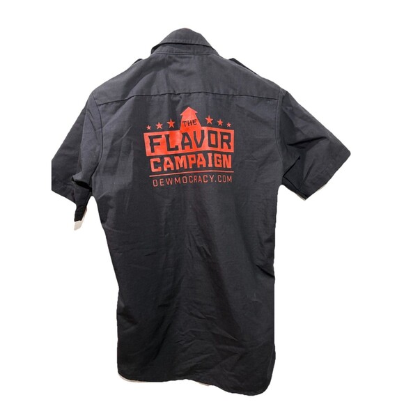 Mountain Dew Typhoon 2010 Dewmocracy Rare Employee Work Shirt MTN DEW Size S - Picture 2 of 6